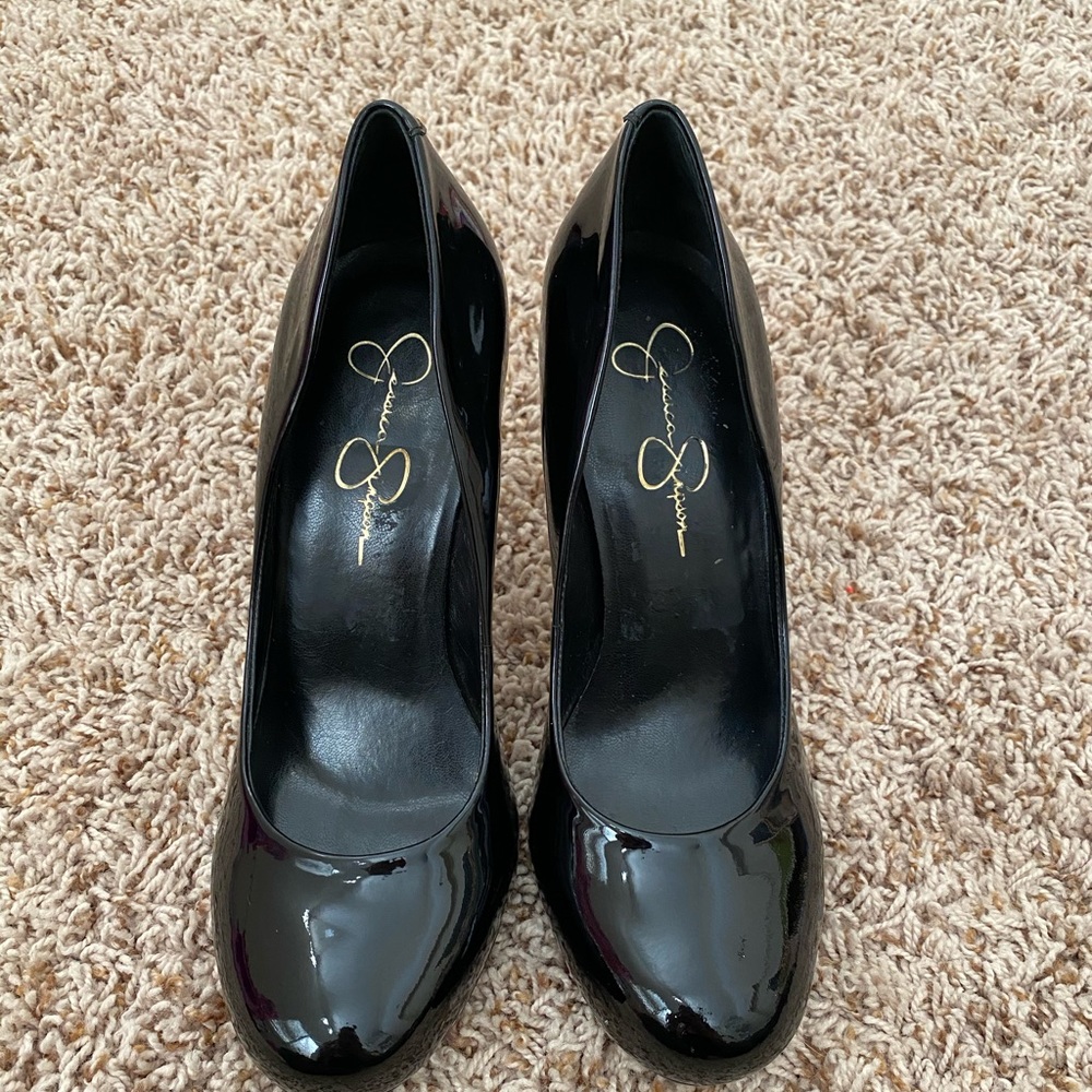 Jessica Simpson Patent Leather Calie Heels